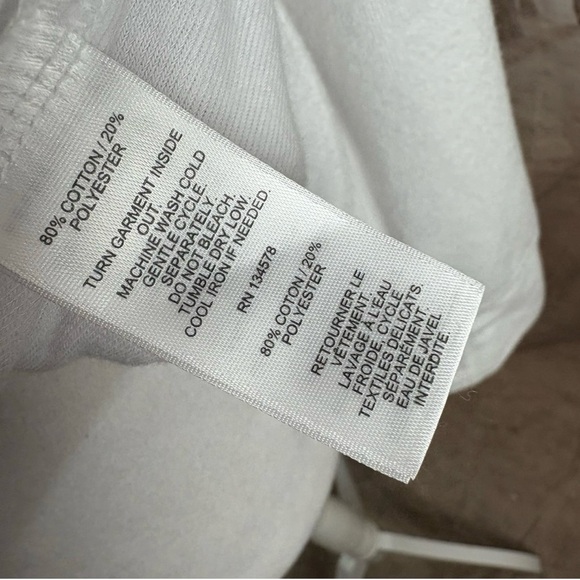 NEW Vineyard Vines Pop Terry Towel Shep White Pullover with Pink Accents - Picture 9 of 10